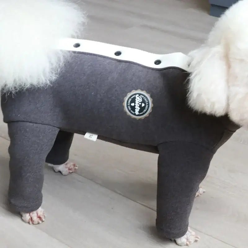 Warm Winter Dog Jumpsuit for Small Dogs - Thick Fleece Pajamas, Belly Protection, Coat for Chihuahua - Paws For Baby