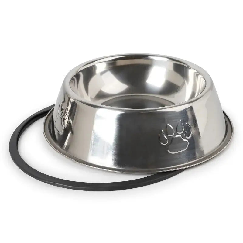 Skidproof Stainless Pet Bowl 🐾 Anti-Ant Design