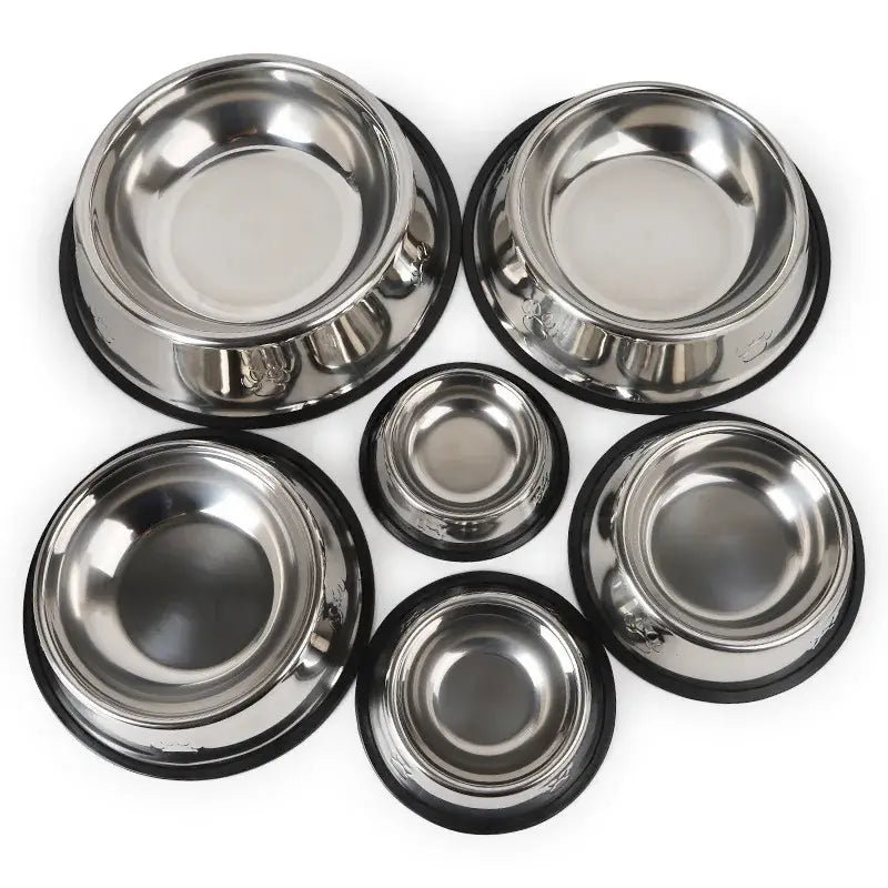 Skidproof Stainless Pet Bowl 🐾 Anti-Ant Design