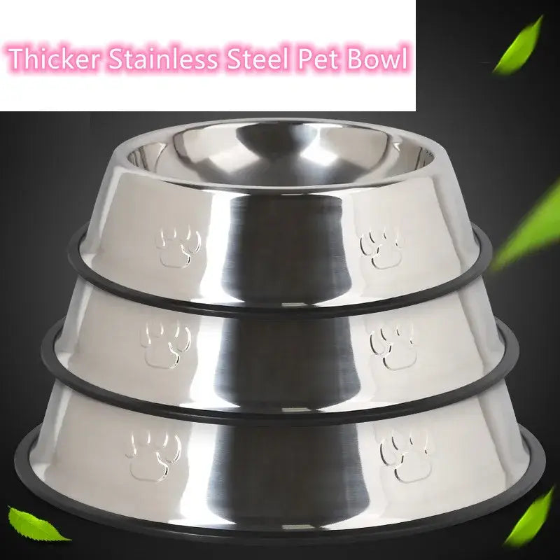 Skidproof Stainless Pet Bowl 🐾 Anti-Ant Design