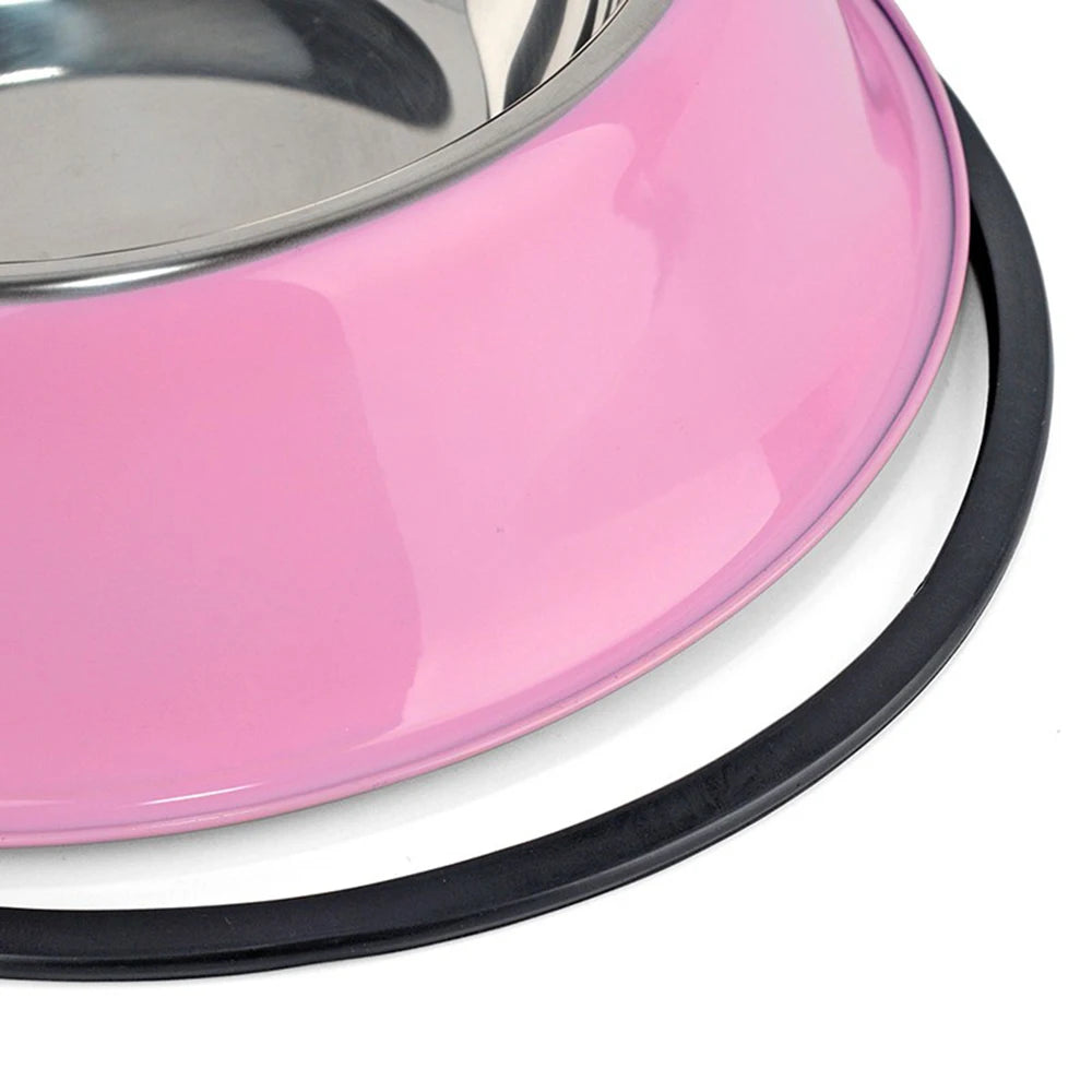 Non-Slip Pet Bowl 🐾 Stainless Steel for Food &amp; Water