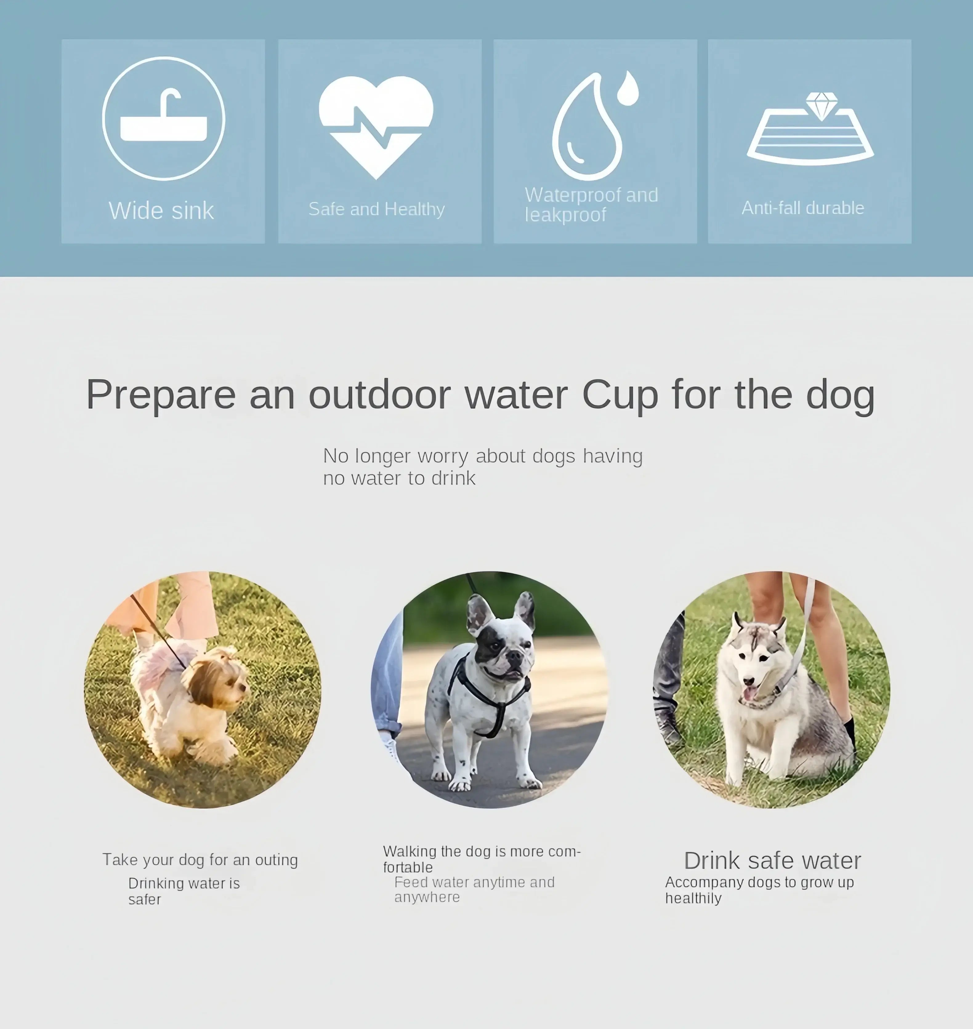 Portable Pet Bottle 🐾 Food &amp; Water for Travel