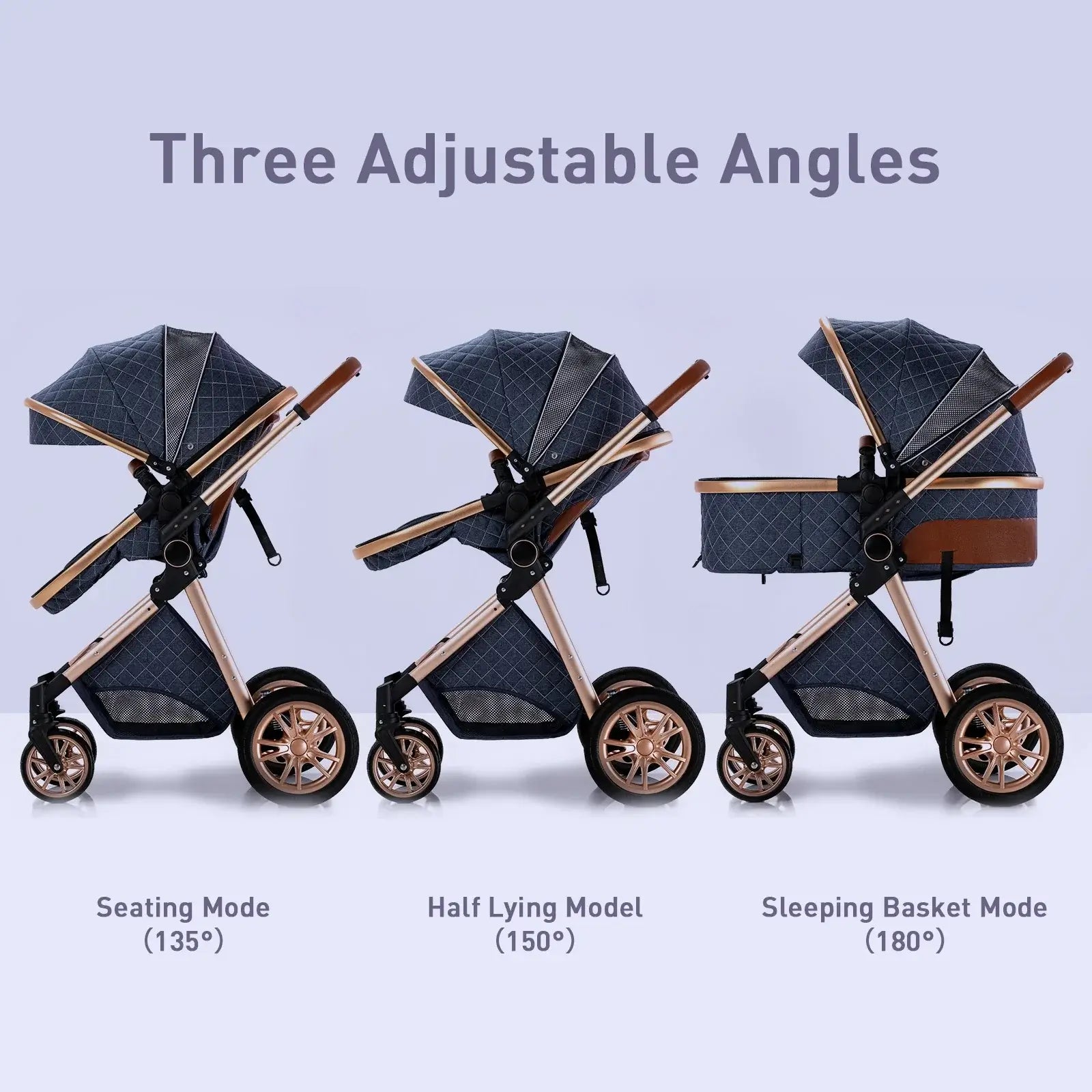 Luxury Baby Stroller 3 in 1 - Paws For Baby