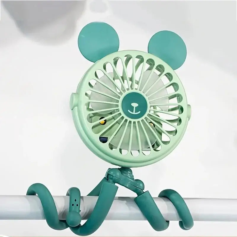 &quot;Octopus Baby Stroller Fan - USB Rechargeable with Clip&quot; - Paws For Baby