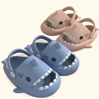 Shark Flip Flops | Soft Sole Non - Slip Cartoon Slippers for Kids - Paws For Baby