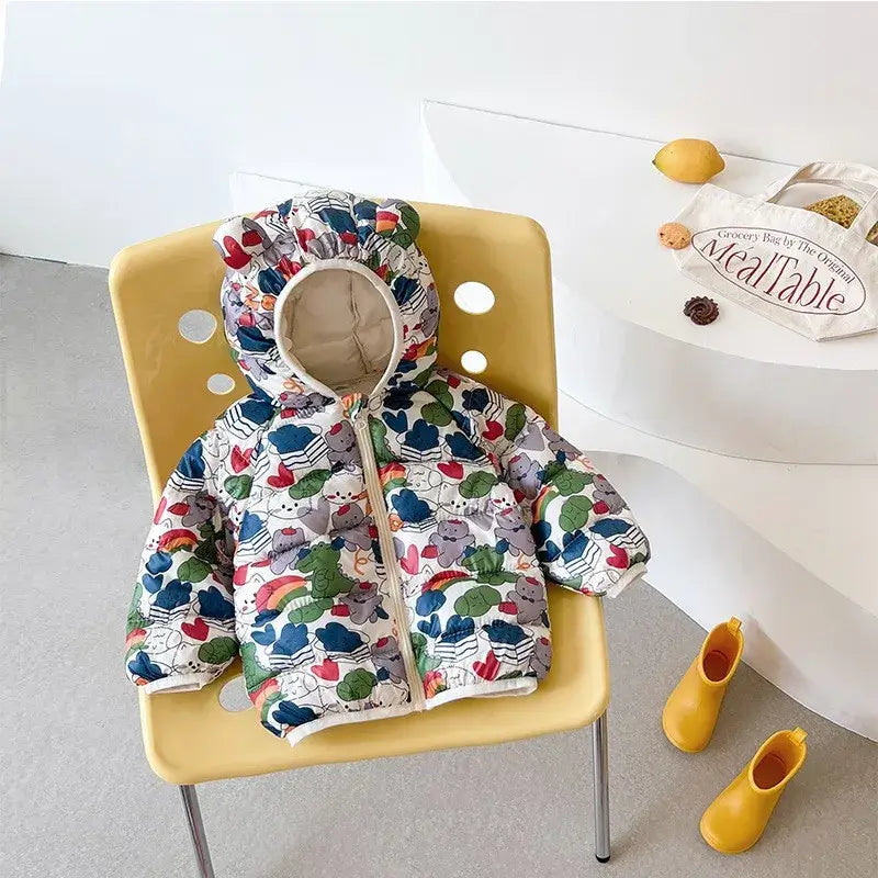 Warm Cartoon Hooded Jacket for Kids ❄️🧥