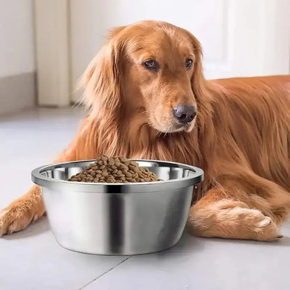 &quot;High - Capacity Stainless Steel Dog Bowl – Stable &amp; Durable for Large Dogs&quot; - Paws For Baby