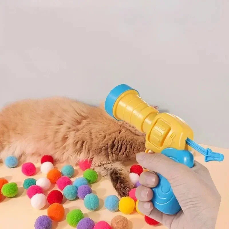 Silent Cat Toy Gun 🐾 Fun Plush Launcher Games!