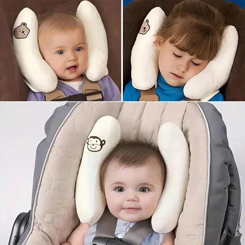 &quot;Banana Neck Pillow - Baby Stroller &amp; Car Seat Support&quot; - Paws For Baby