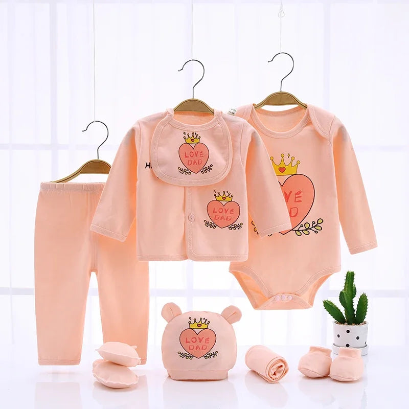 10-piece cotton clothing set for babies from 0 to 3 months