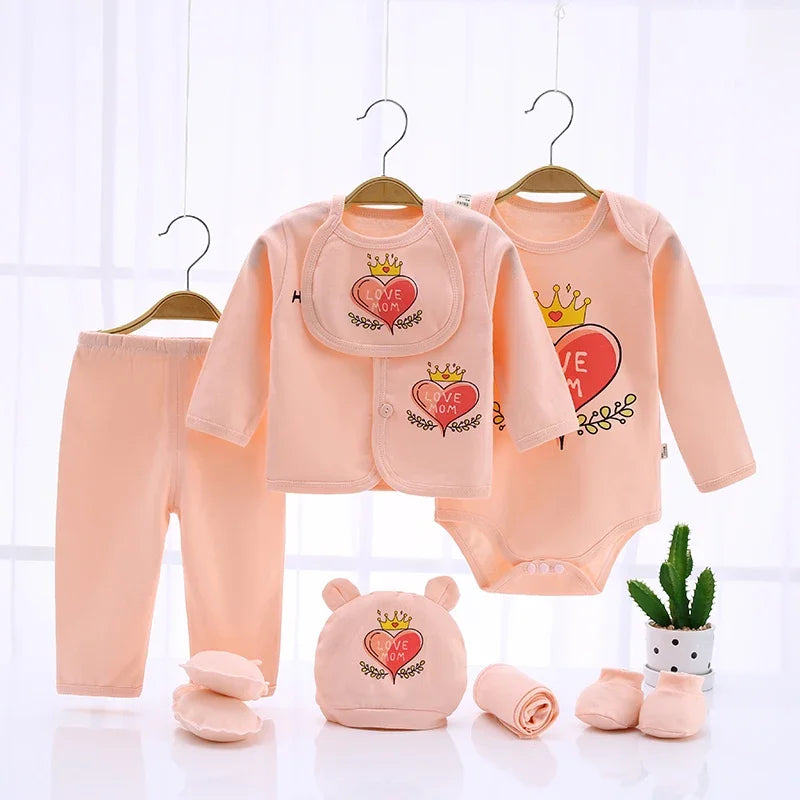 10-piece cotton clothing set for babies from 0 to 3 months