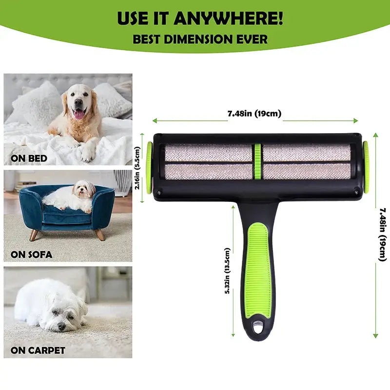 Pet Hair Remover Brush – For Clothes, Sofa &amp; Carpet