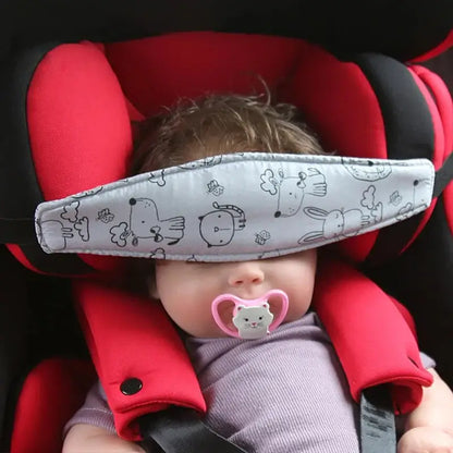 &quot;Adjustable Baby Car Seat Head Support &amp; Sleep Pillow&quot; - Paws For Baby