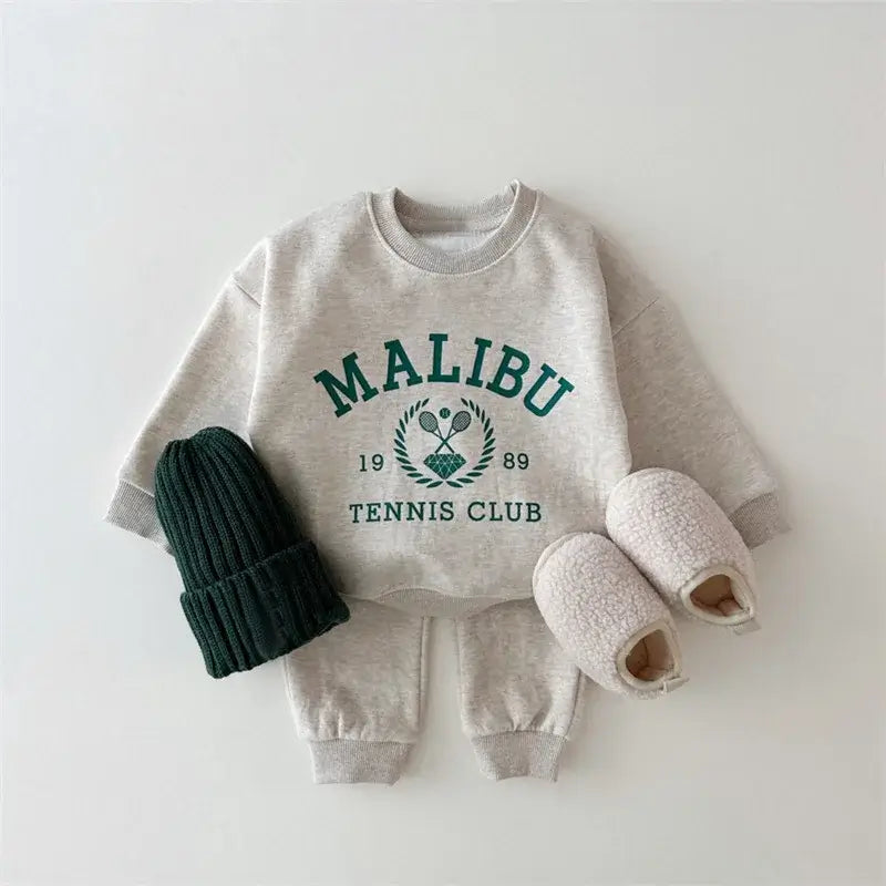 Bear Pullover &amp; Pants Set - 2pc Cotton Kids Outfit