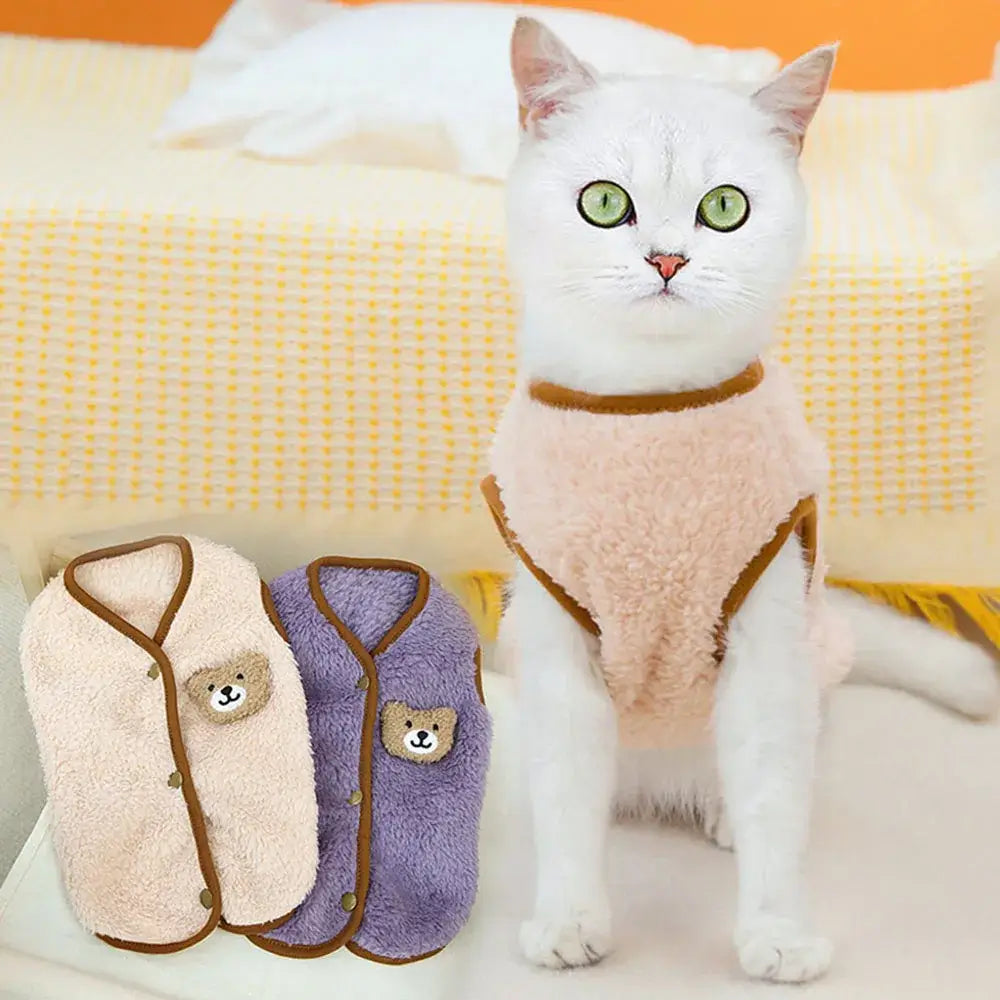 Soft Cozy Fleece Vest for Kittens &amp; Small Dogs