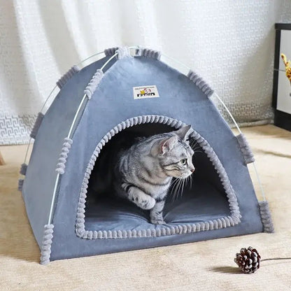 Foldable Cat House Pet Tent - Paws For Baby