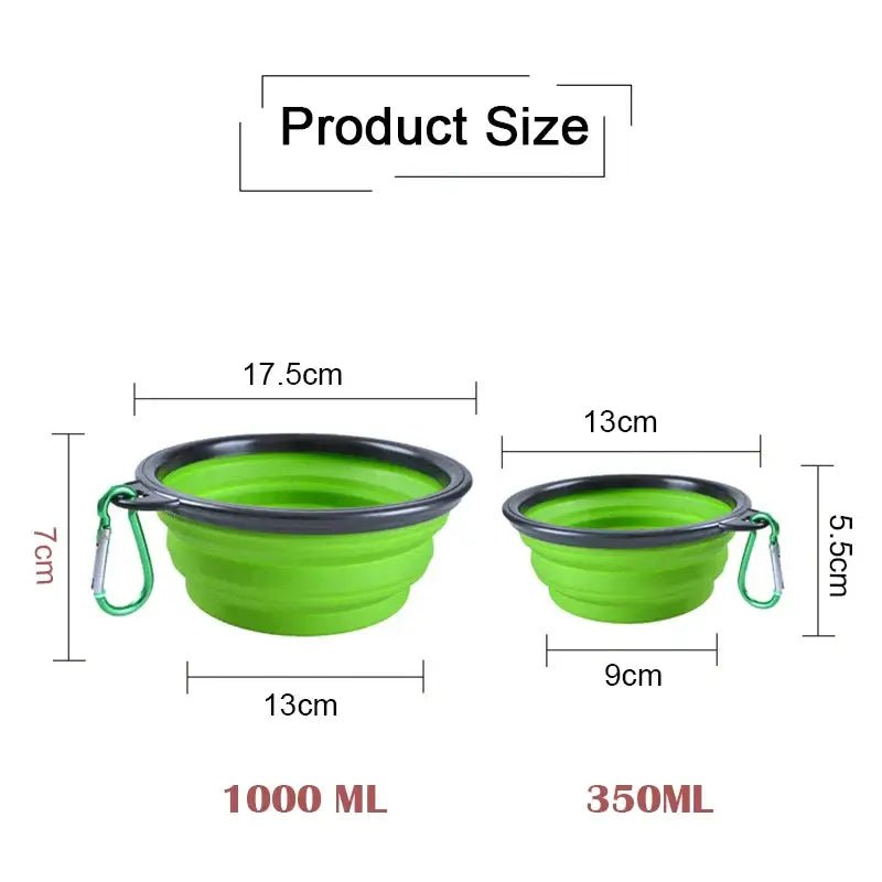 1000ML Silicone Dog &amp; Cat Feeder Bowl - Paws For Baby