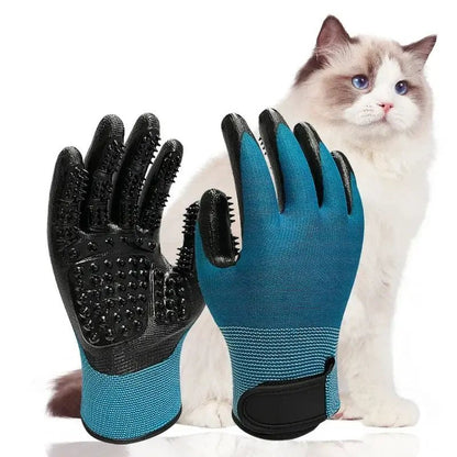 A Pair of Pet Bath Gloves Massage - Paws For Baby