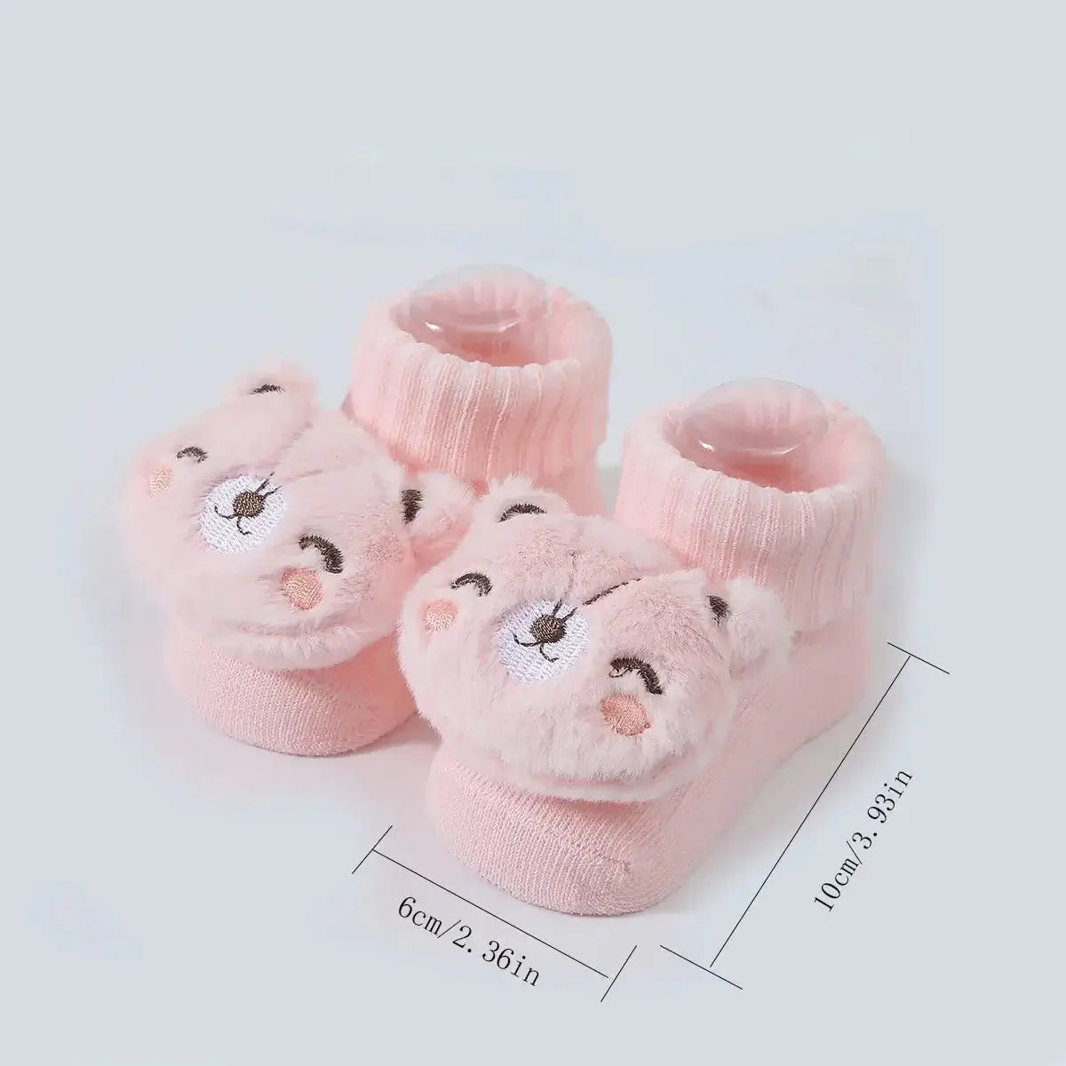 &quot;Newborn Knitted Cartoon Socks - Soft Prewalker Socks&quot; - Paws For Baby