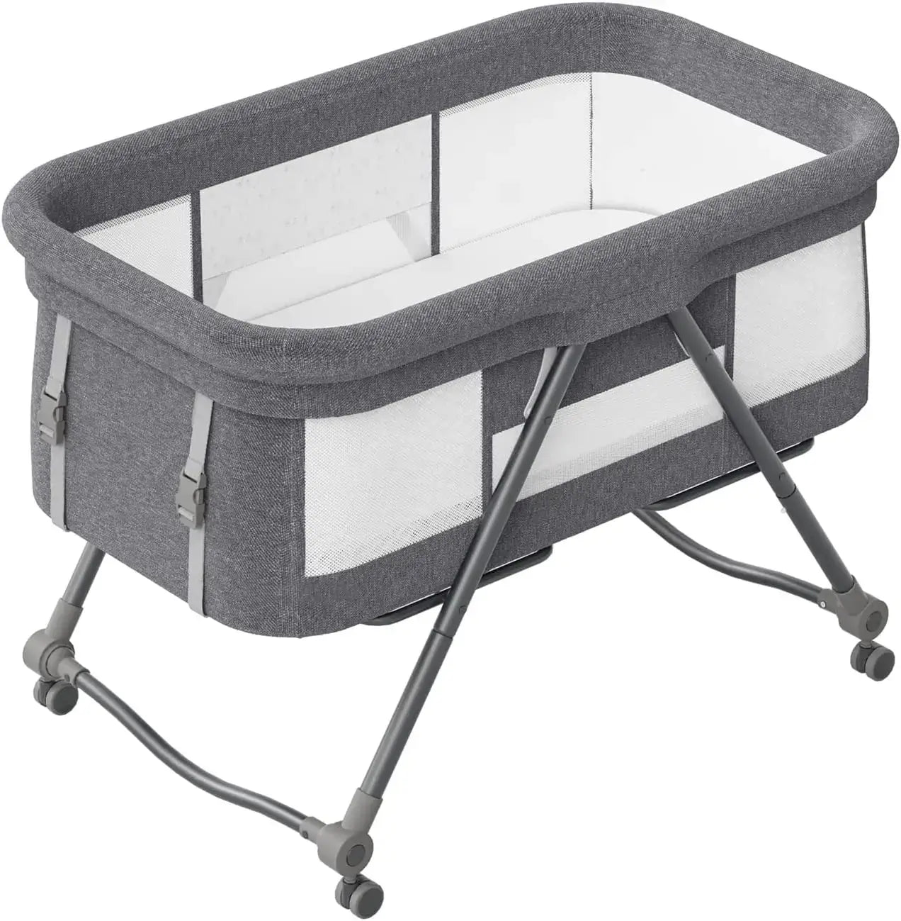 &quot;Baby Travel Cot with Mattress &amp; Silent Wheels - XYT - 001&quot; - Paws For Baby