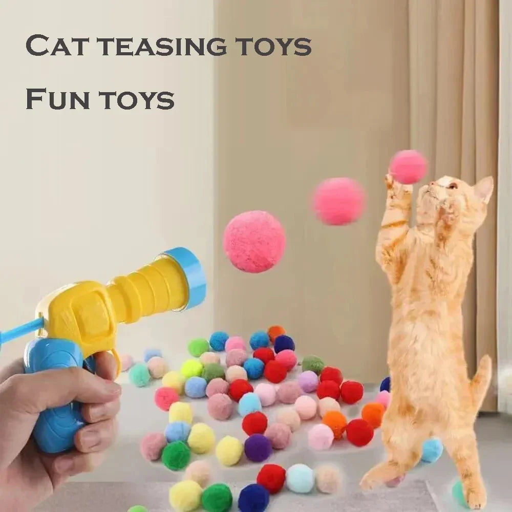 Silent Cat Toy Gun 🐾 Fun Plush Launcher Games!