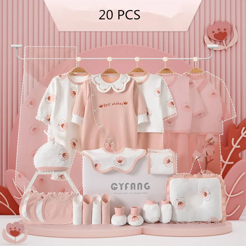 100% Cotton Clothing Set – 24/26 Pieces for Baby