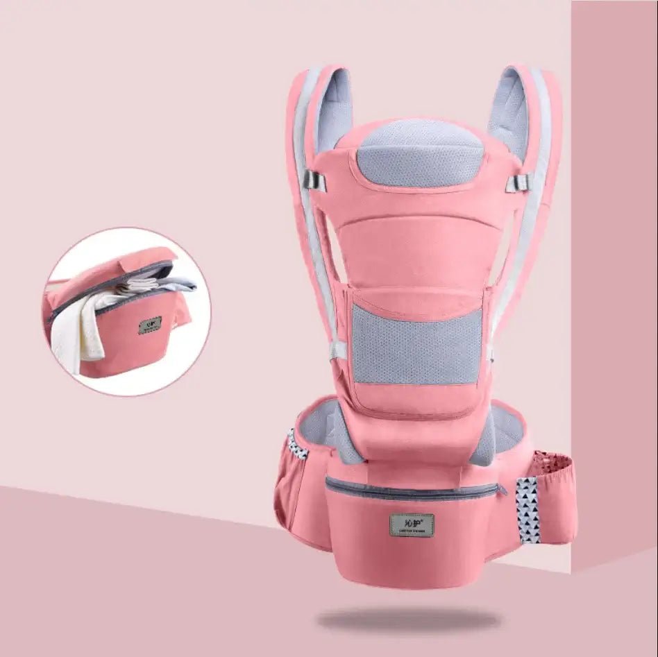 Ergonomic Newborn Baby Carrier Backpack | Infant Hipseat Kangaroo Sling for Travel - Paws For Baby