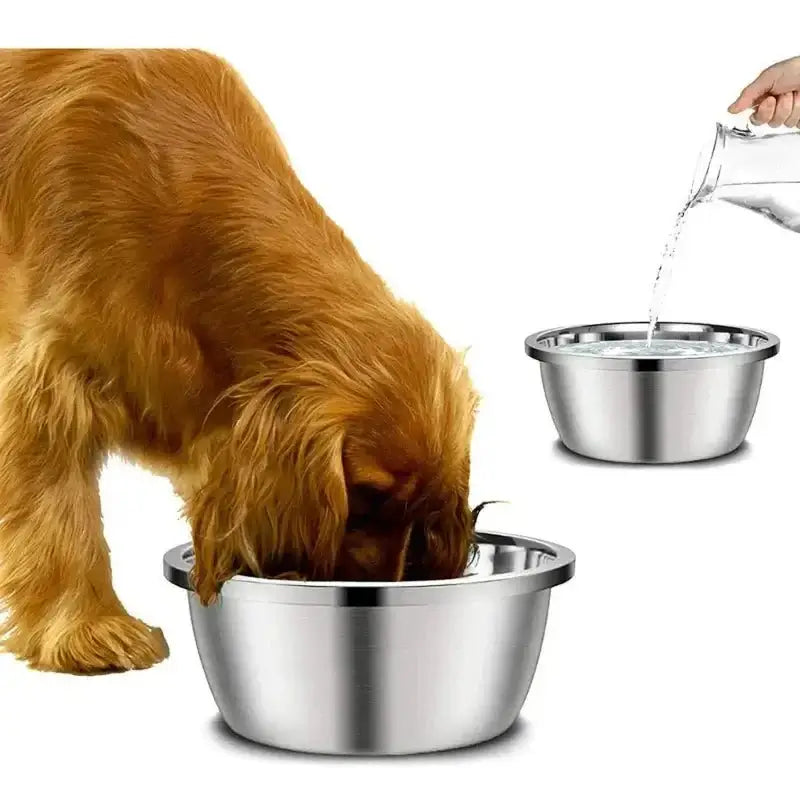 &quot;High - Capacity Stainless Steel Dog Bowl – Stable &amp; Durable for Large Dogs&quot; - Paws For Baby