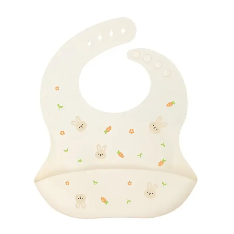 Waterproof Silicone Baby Bib - Adjustable &amp; Easy to Clean - Paws For Baby