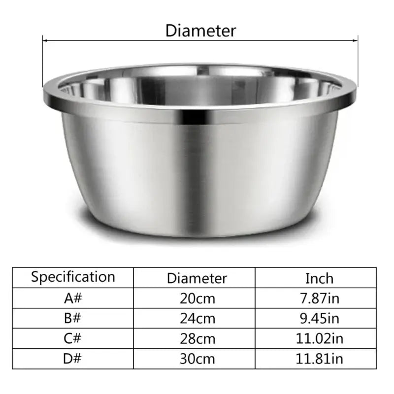 &quot;High - Capacity Stainless Steel Dog Bowl – Stable &amp; Durable for Large Dogs&quot; - Paws For Baby