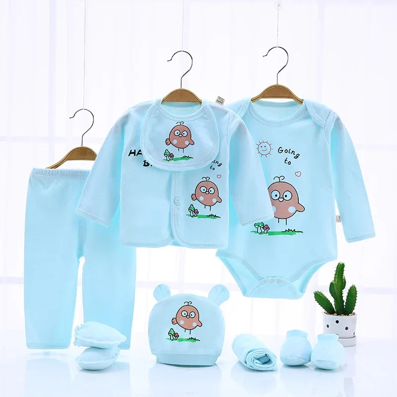 10-piece cotton clothing set for babies from 0 to 3 months