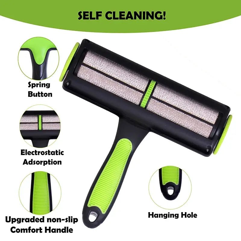 Pet Hair Remover Brush - Perfect for Cats &amp; Dogs | Green Cleaning Tool - Paws For Baby