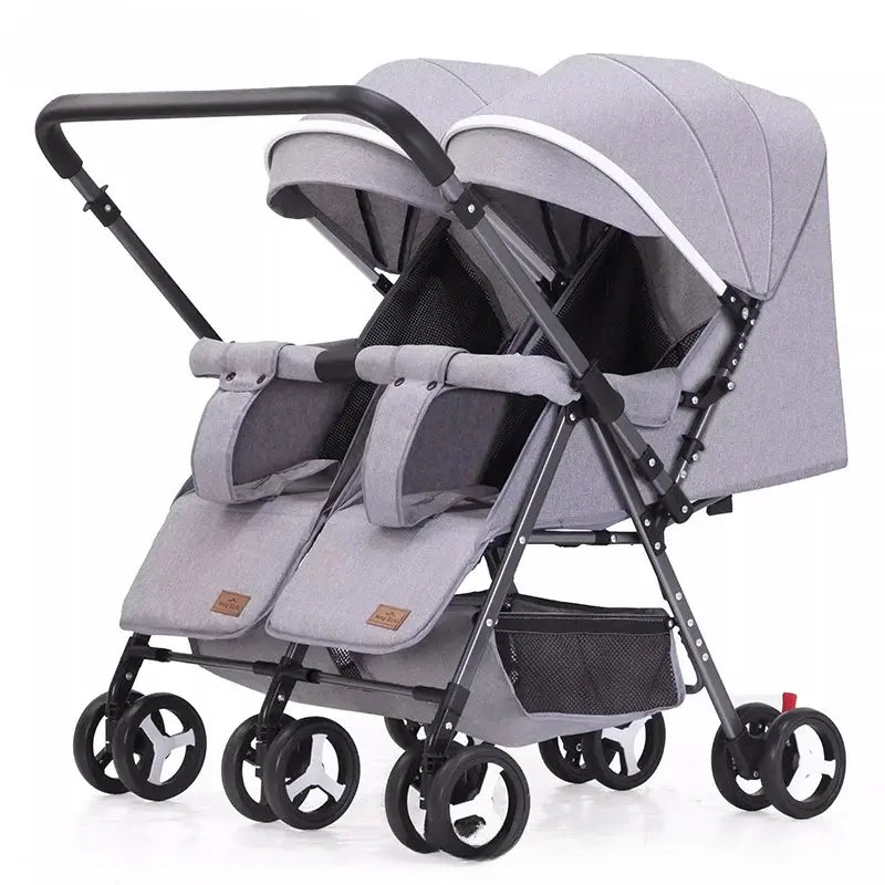 &quot;Lightweight Foldable Twin Stroller - Sit &amp; Lying Option&quot; - Paws For Baby