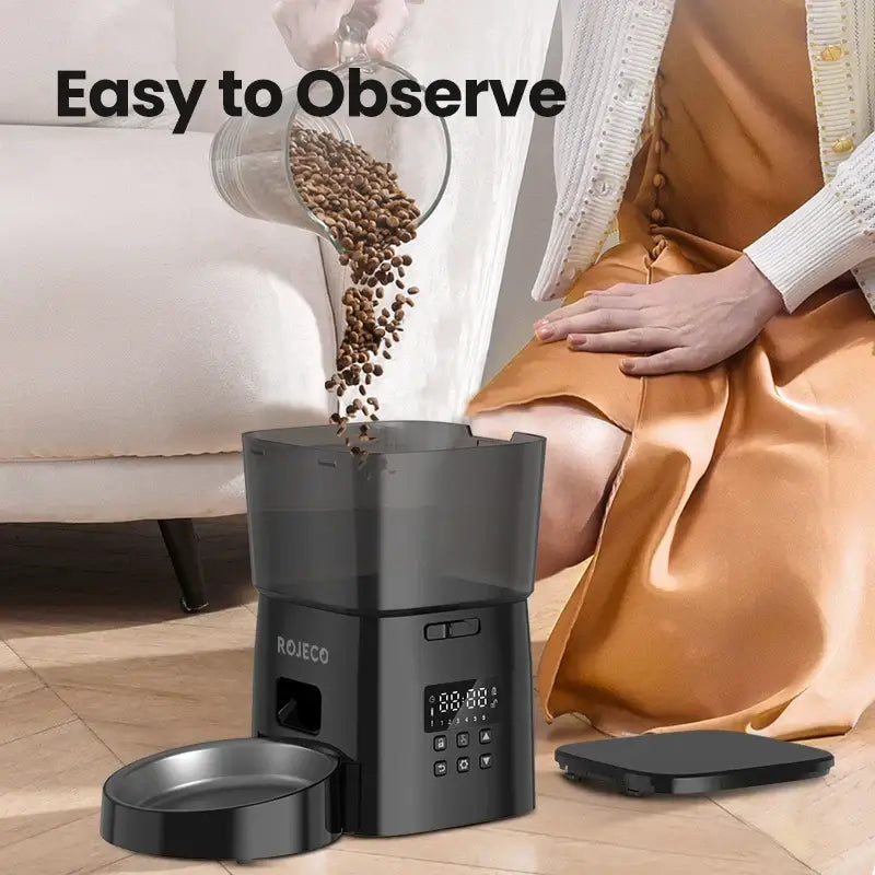 Smart feeder 🐾 Automatic kibble dispenser, simplifies