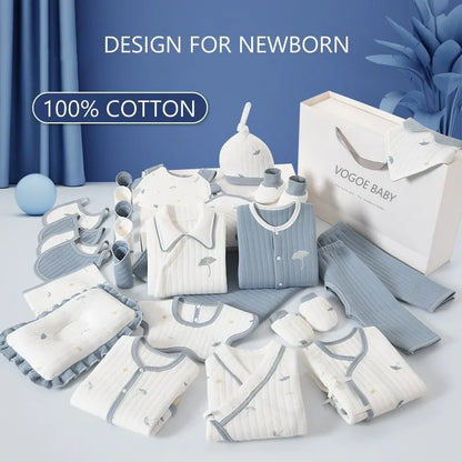 100% Cotton Baby Clothing Set – 28 Pieces Unisex