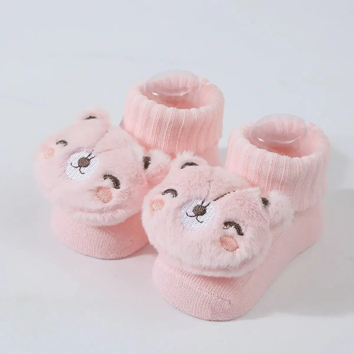 &quot;Newborn Knitted Cartoon Socks - Soft Prewalker Socks&quot; - Paws For Baby