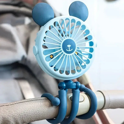 &quot;Octopus Baby Stroller Fan - USB Rechargeable with Clip&quot; - Paws For Baby