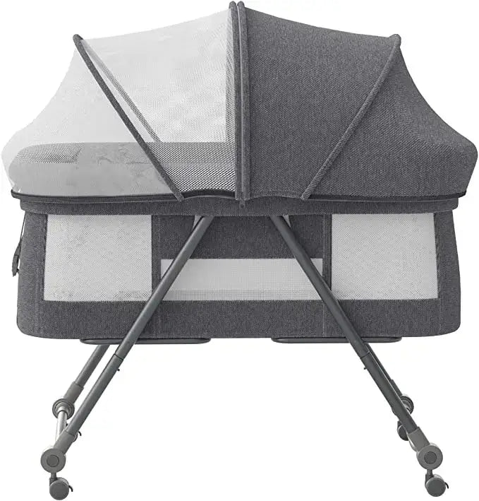 &quot;Baby Travel Cot with Mattress &amp; Silent Wheels - XYT - 001&quot; - Paws For Baby