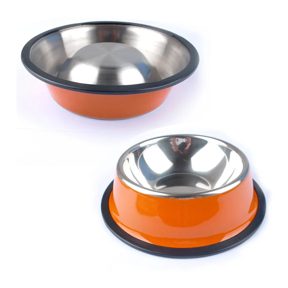 Non-Slip Pet Bowl 🐾 Stainless Steel for Food &amp; Water