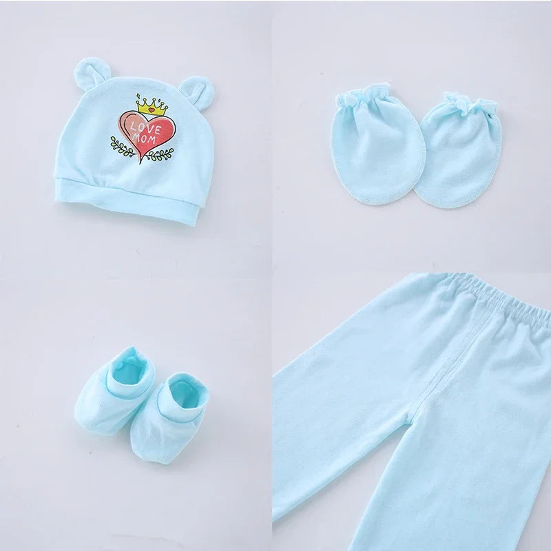 10-piece cotton clothing set for babies from 0 to 3 months