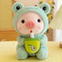 "Cute Piglet Plush Toy - Soft Throw Pillow with Boba Tea" - Paws For Baby