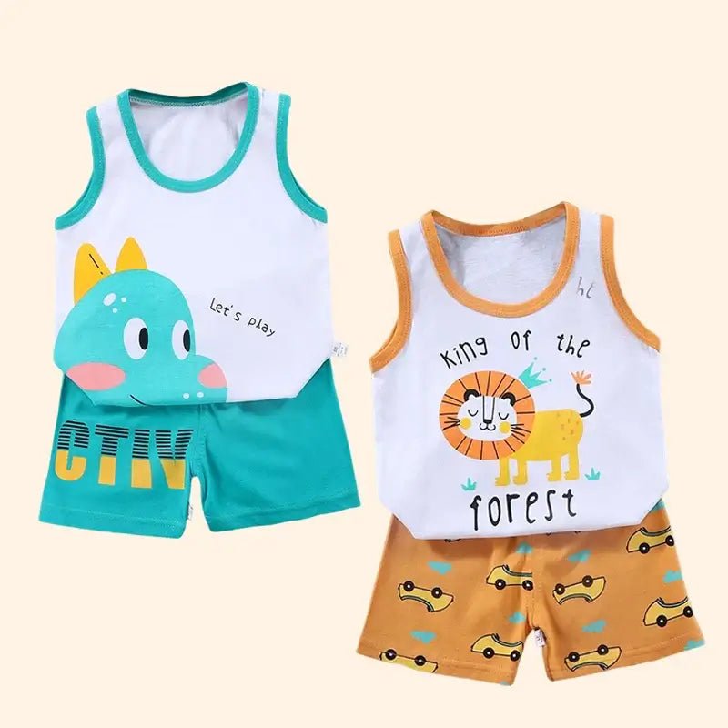 2PCS Children Clothing Vest Suit - Paws For Baby