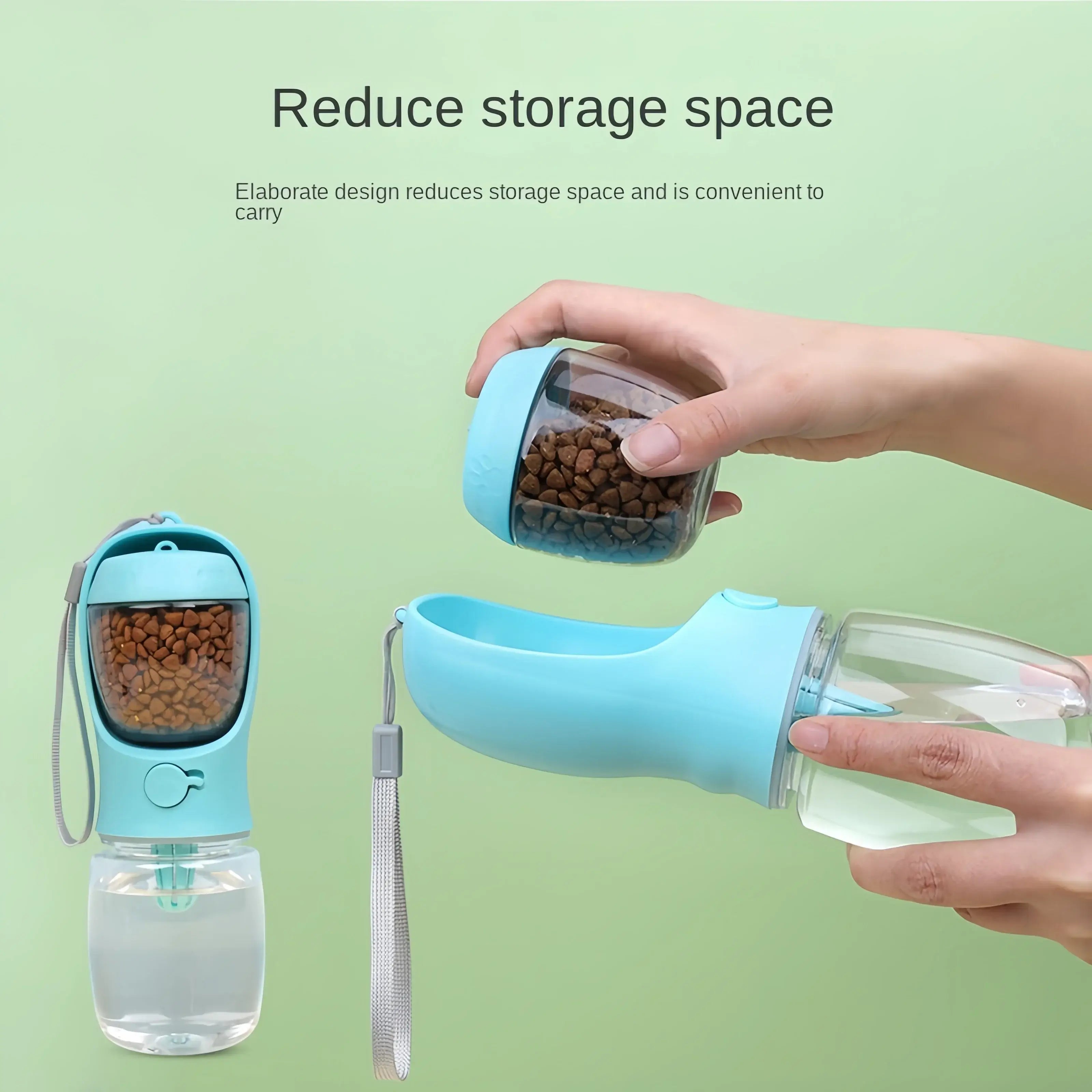 Portable Pet Bottle 🐾 Food &amp; Water for Travel