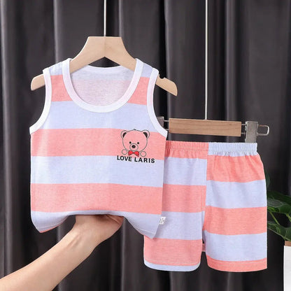 2PCS Children Clothing Vest Suit - Paws For Baby