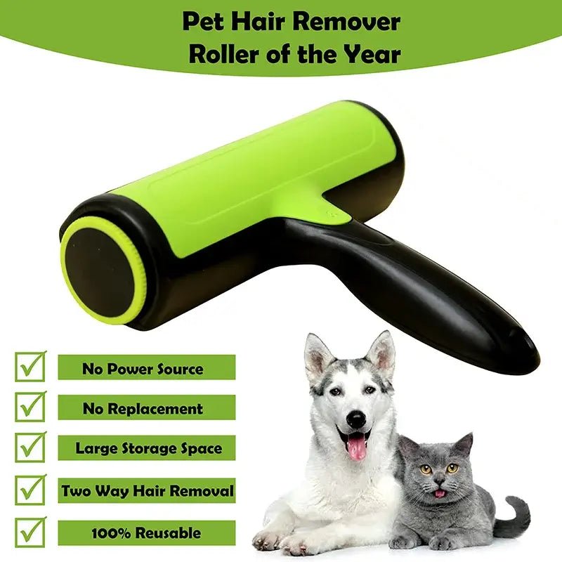 Pet Hair Remover Brush - Perfect for Cats &amp; Dogs | Green Cleaning Tool - Paws For Baby