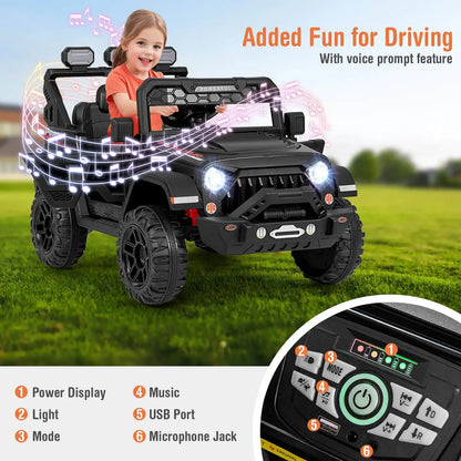 12V Kids Ride On Truck with Dual Motor and Remote Control