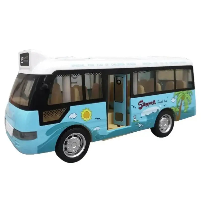 &quot;Die - Cast City Bus Toy - Pull Back, Lights &amp; Sound&quot; - Paws For Baby