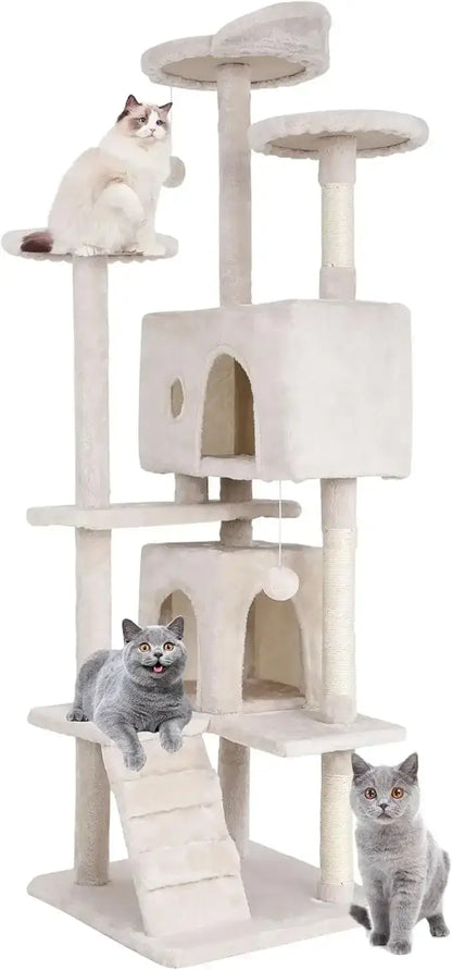 70&quot; Multi-Level Cat Tree Tower with Scratching Posts