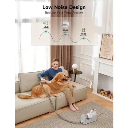 Low Noise Pet Grooming Vacuum Cleaner Kit