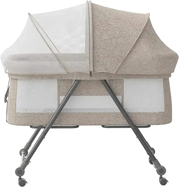 &quot;Baby Travel Cot with Mattress &amp; Silent Wheels - XYT - 001&quot; - Paws For Baby